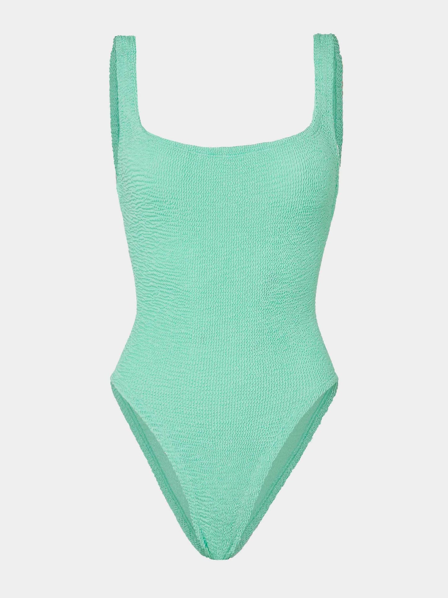 Square Neck Swim Metallic Mint