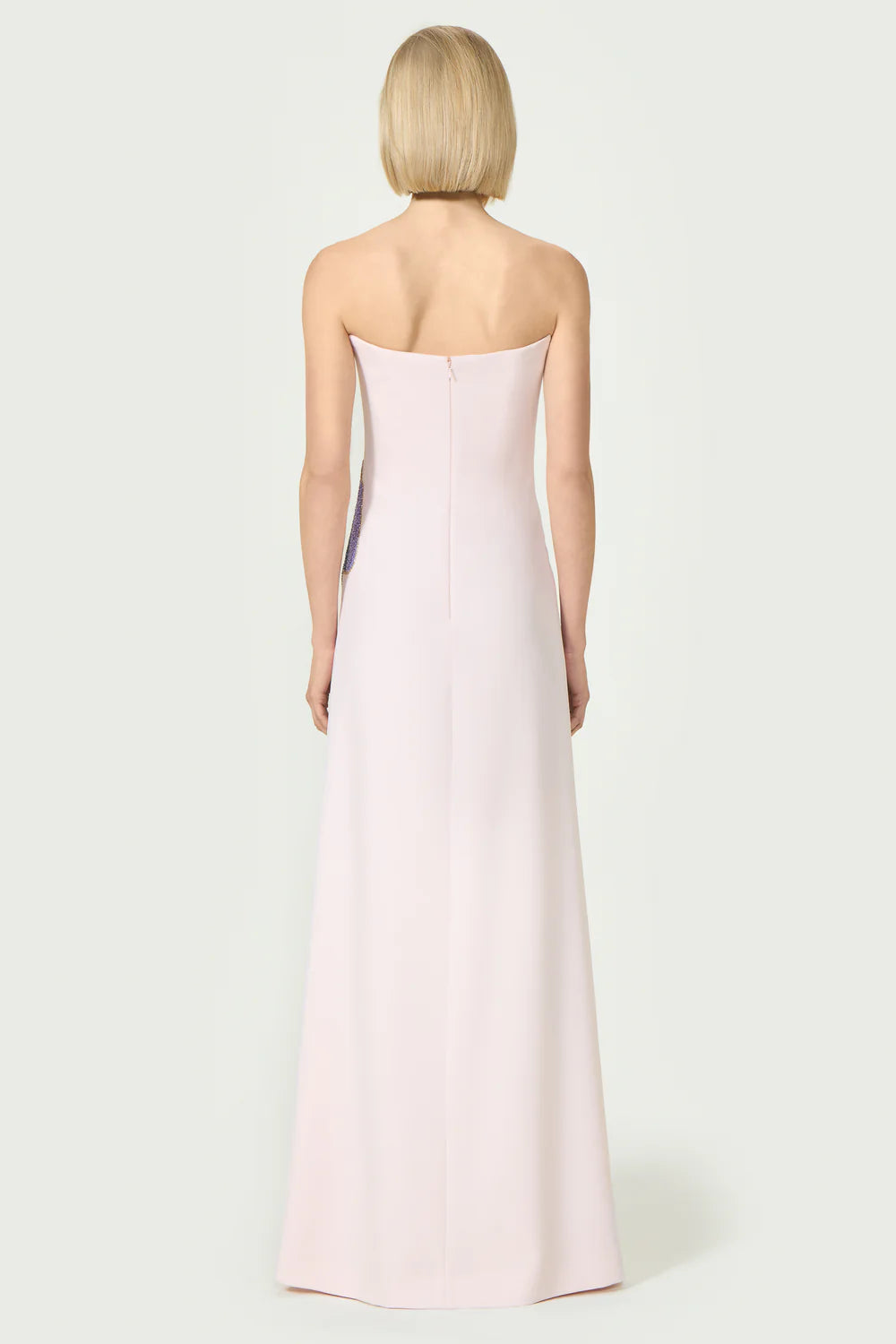 Jessine Crepe Strapless Gown
