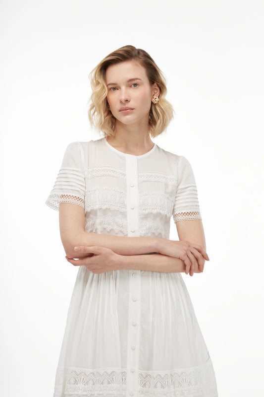 Camila Dress White