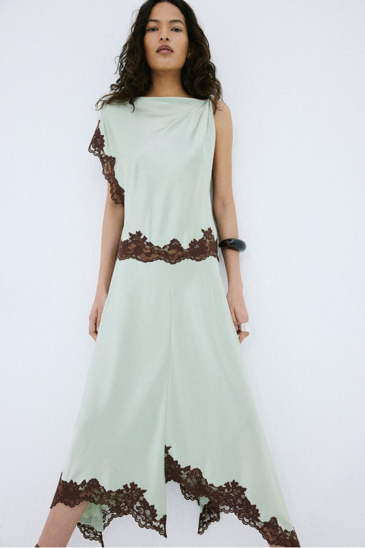 Adriana Midi Dress Mint Green