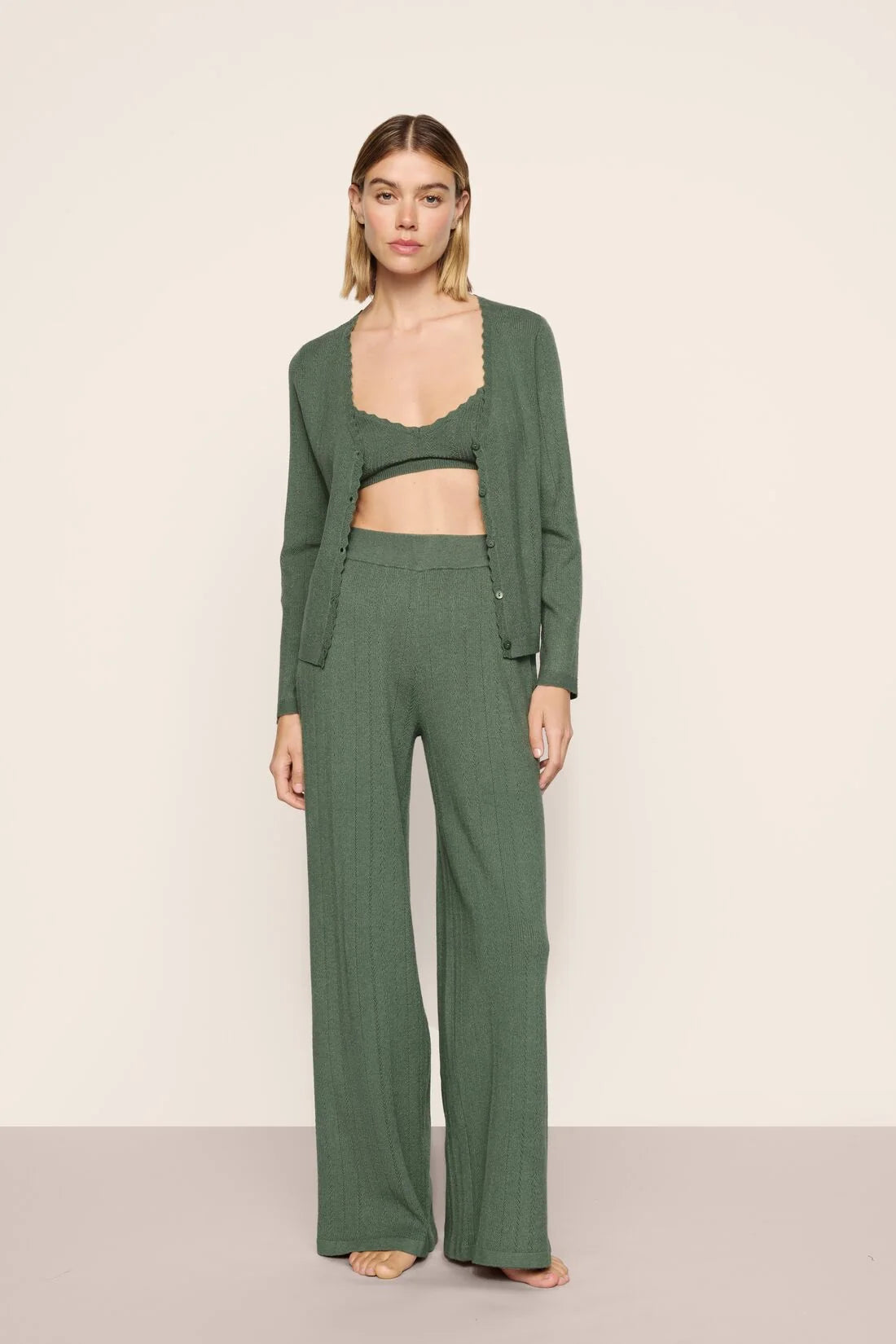 Pointelle Sweater Pant
