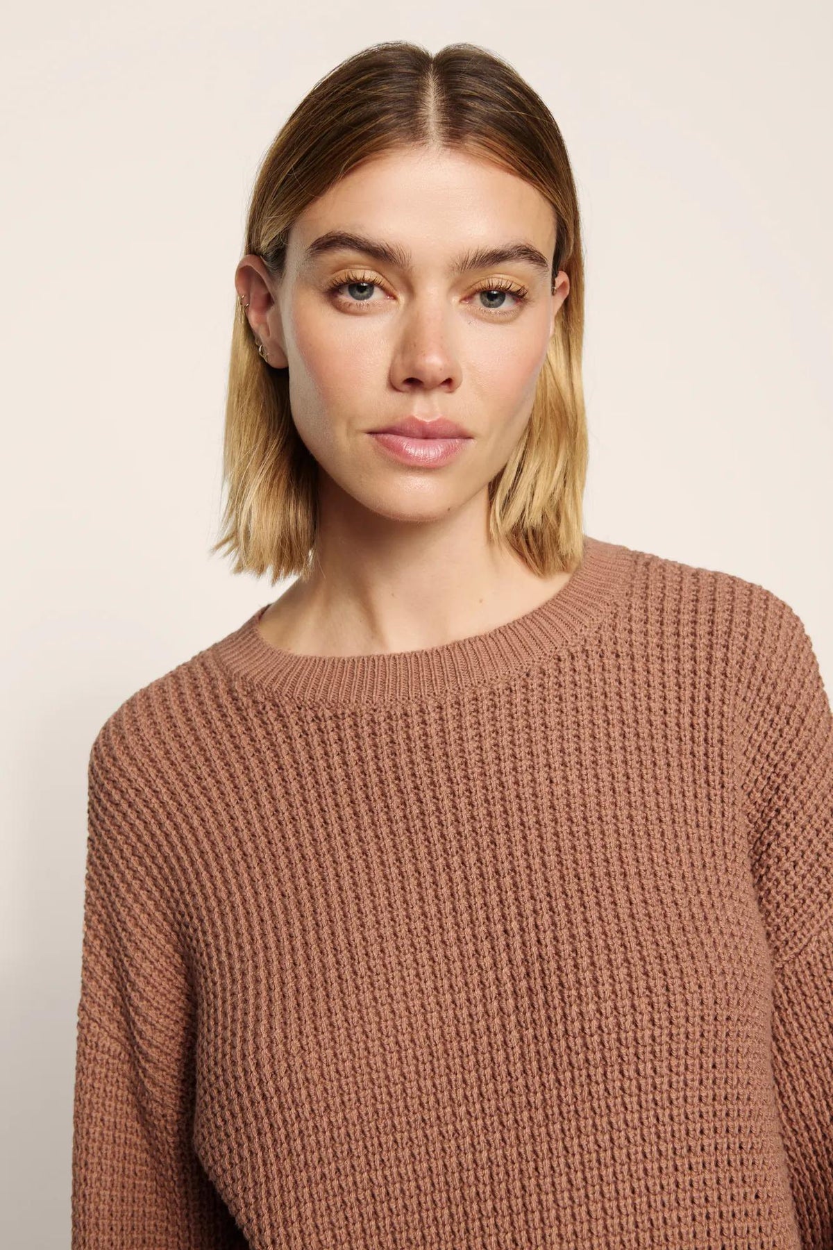 Recycled Sweater Cropped Crew