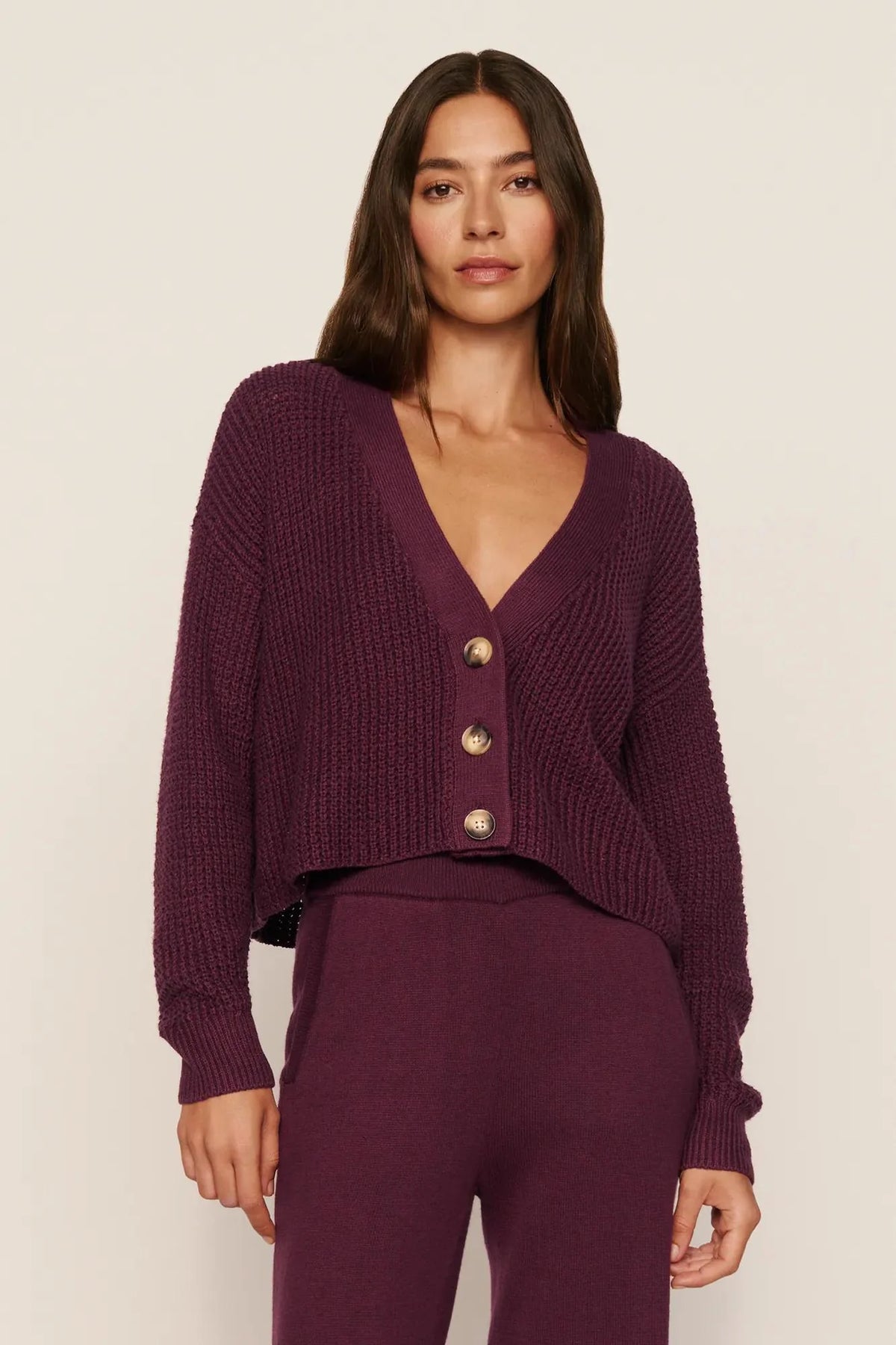 Recycled Sweater Cropped Cardigan