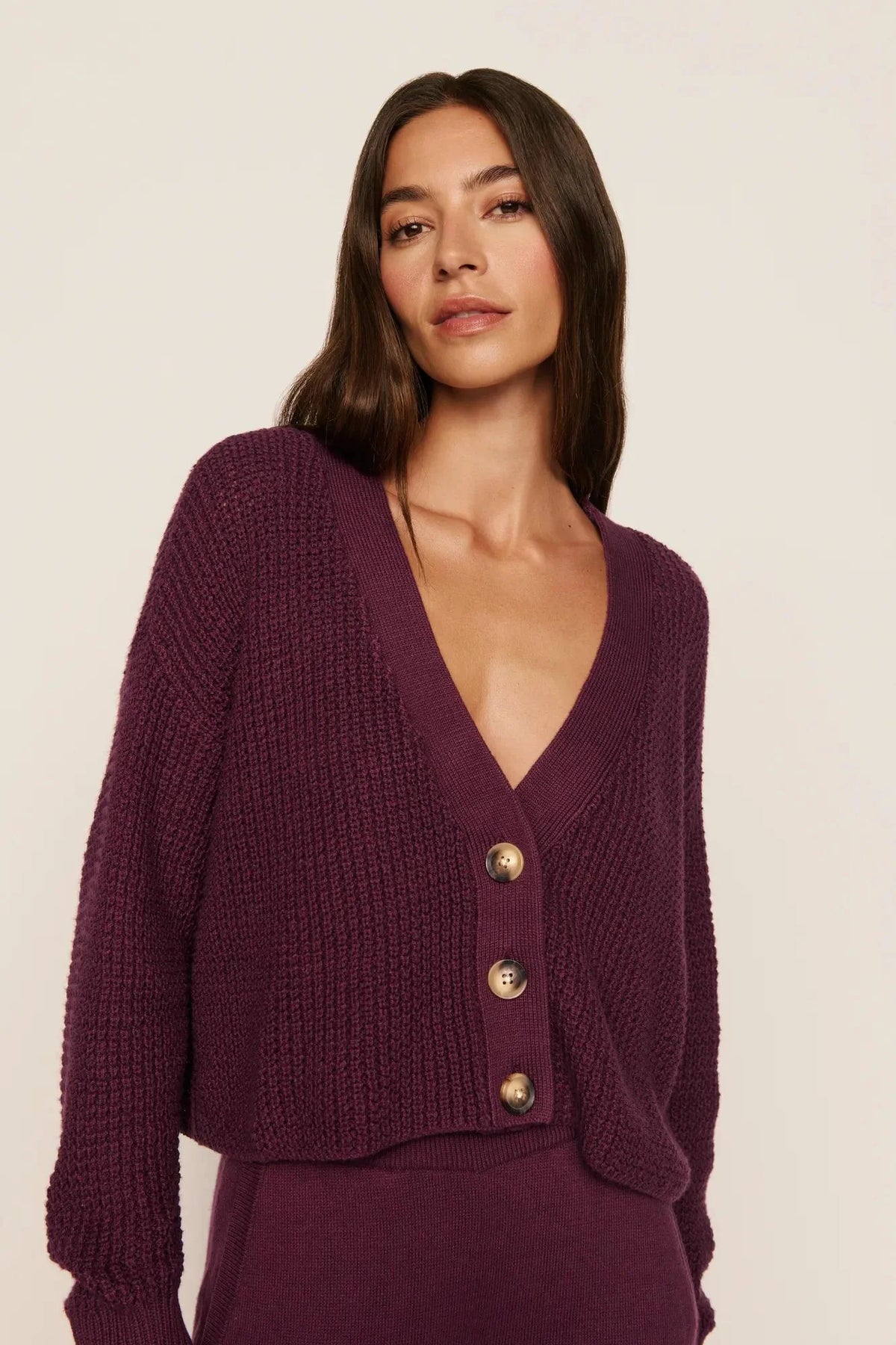 Recycled Sweater Cropped Cardigan