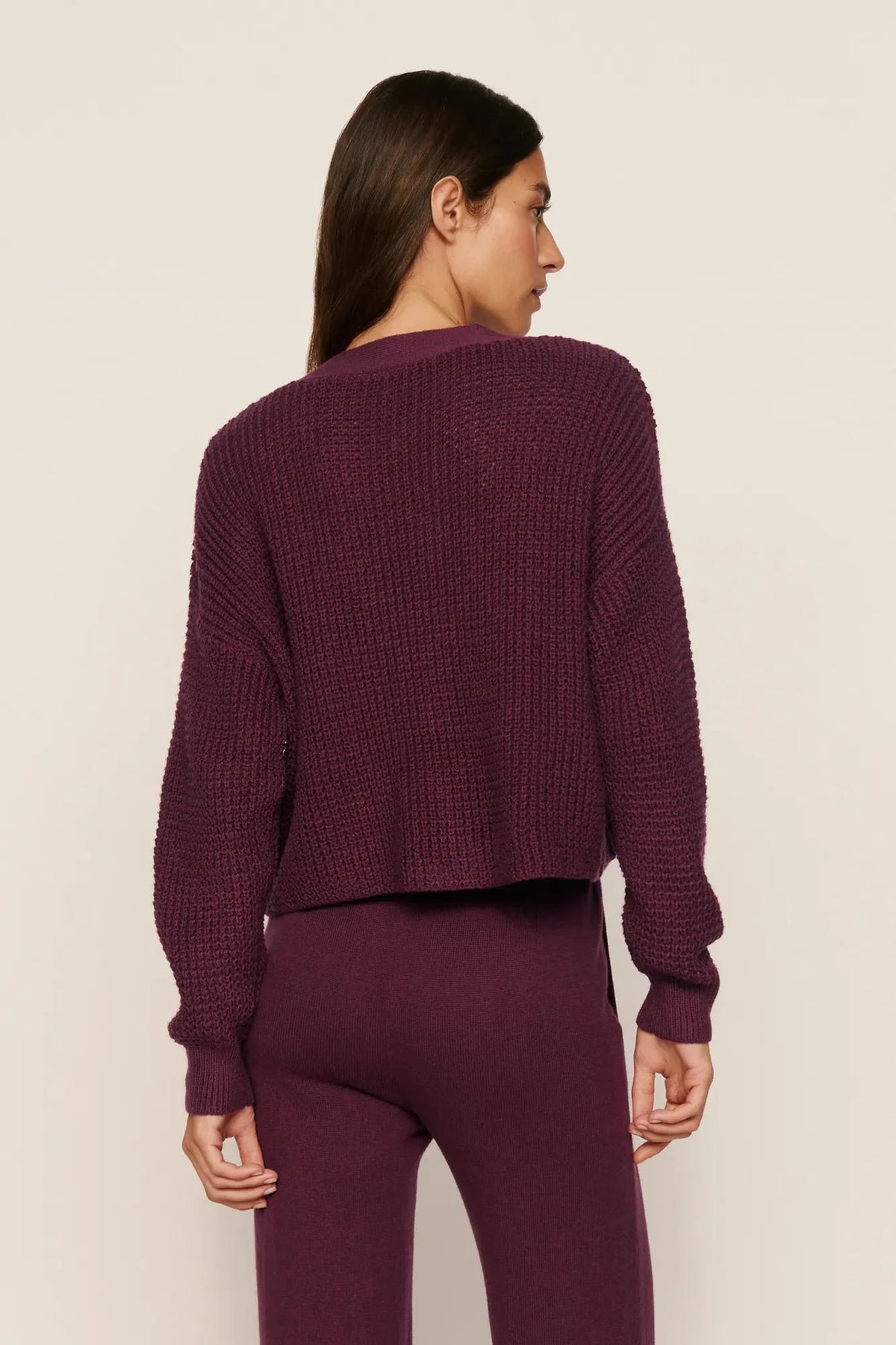 Recycled Sweater Cropped Cardigan
