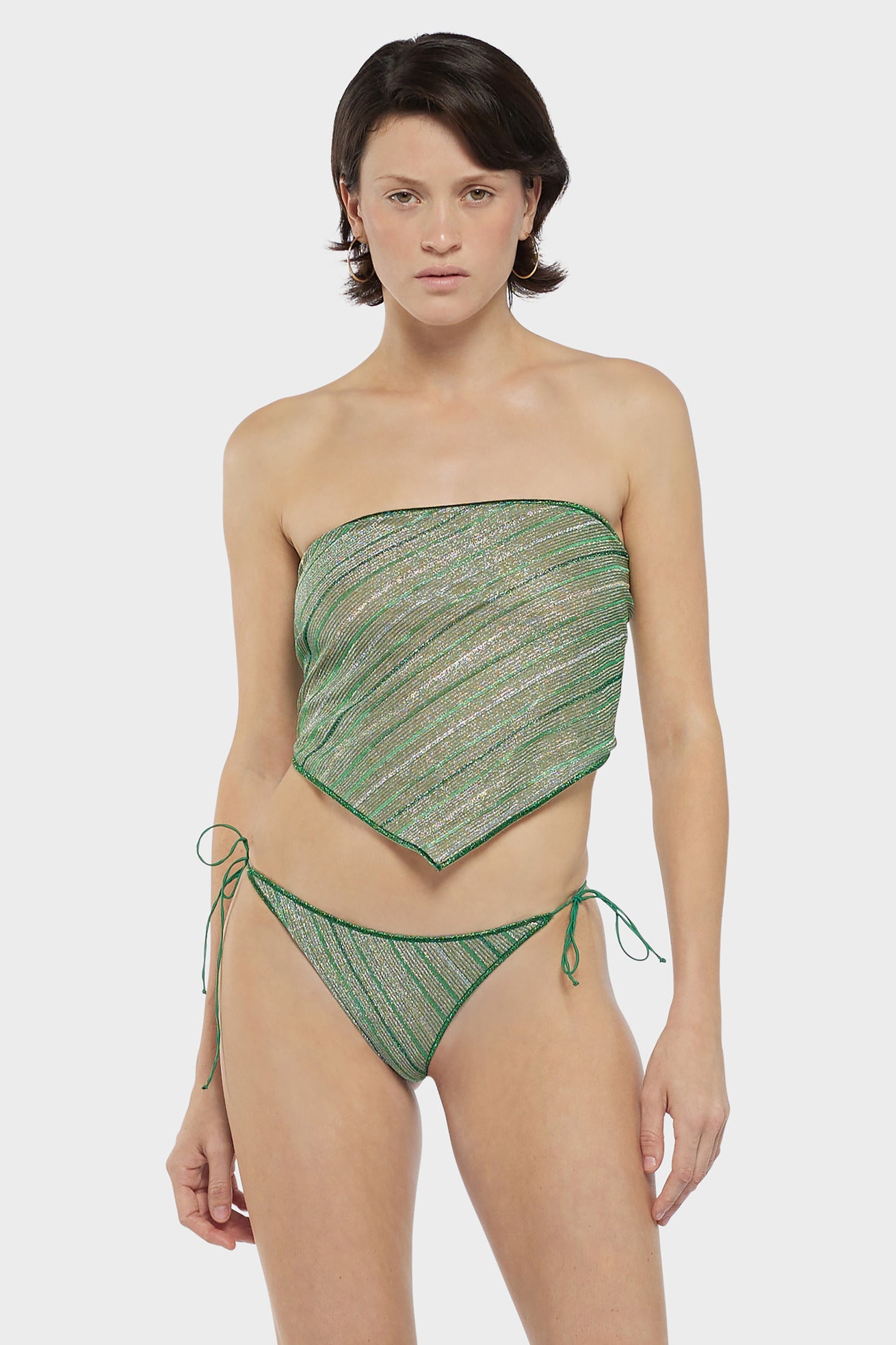 Shiny Stripes Bandana Set